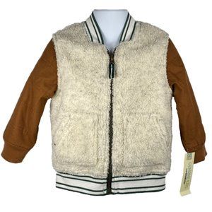 2/$30 💥🆕 Genuine Kids Baby Fabric Butternut Wood Jacket | Size 18m | 993